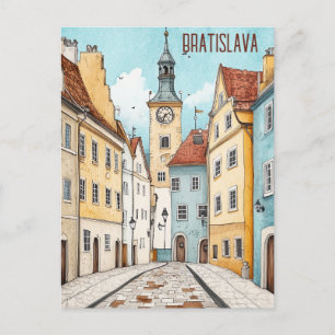 Travel to Bratislava Slovakia Postcard