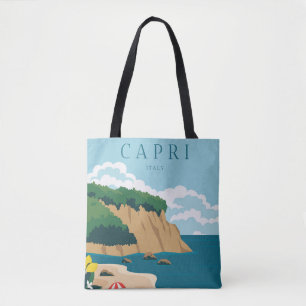 Travel to Capri Italy Tote Bag