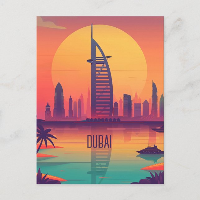 Travel to Dubai Postcard (Front)