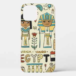 Travel to Egypt. Seamless pattern iPhone 12 Case