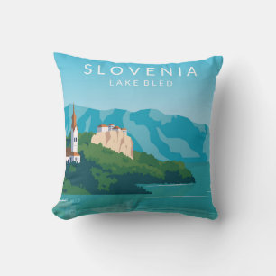 Travel to Europe Throw Pillow