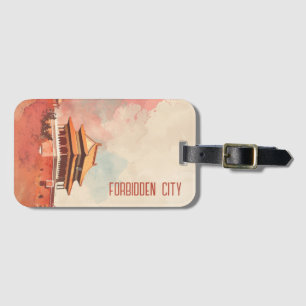 Travel to Forbidden City Luggage Tag