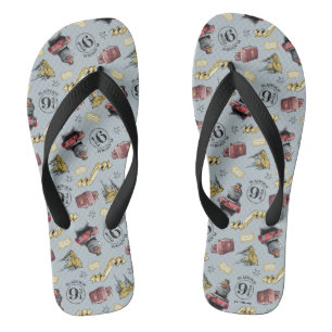 Travel To HOGWARTS™ Pattern Flip Flops