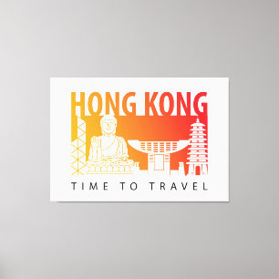 Travel to Hong Kong  Canvas Print