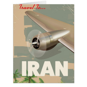 travel to Iran vintage travel poster