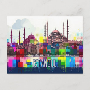 Travel to Istanbul Postcard