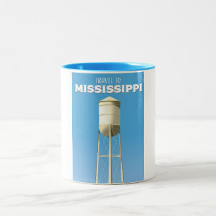 Travel to Mississippi Two-Tone Coffee Mug