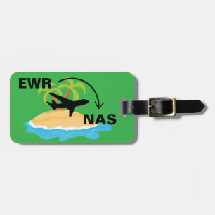 Travel to Nassau Bahamas Luggage Tag