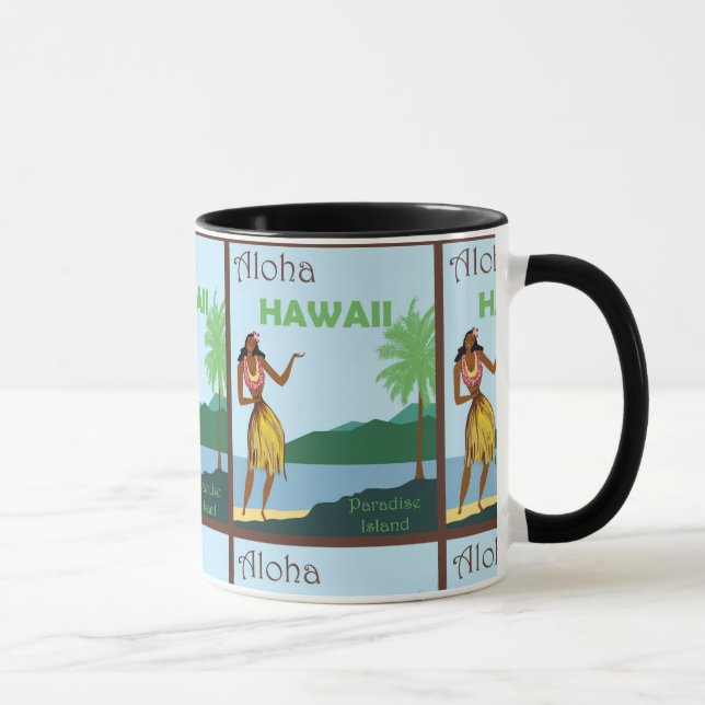 Travel to Paradise: Aloha Hawaii Island Mug (Right)