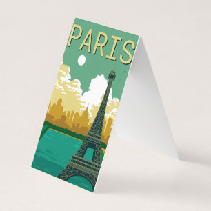  Travel to Paris Business Card
