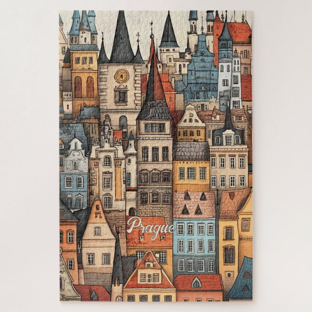Travel to Prague Czechia Jigsaw Puzzle (Vertical)