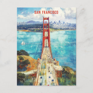 Travel to San Francisco USA Postcard