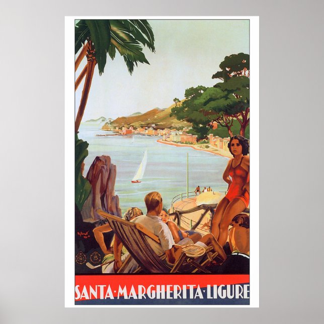 Travel to Santa Margherita Ligure Italy Poster (Front)