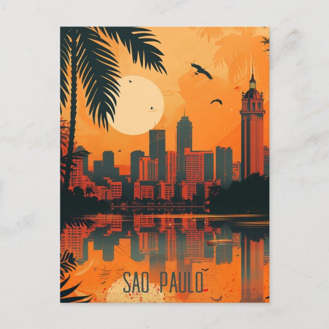 Travel to Sao Paulo Postcard (Front)