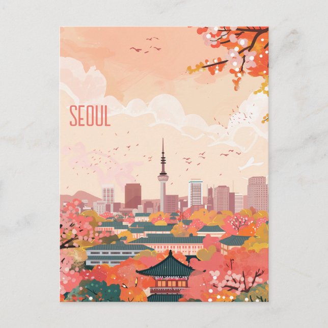 Travel to Seoul Postcard (Front)