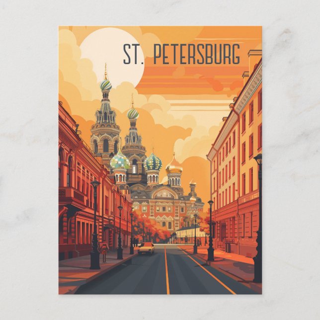 Travel to St. Petersburg Postcard (Front)