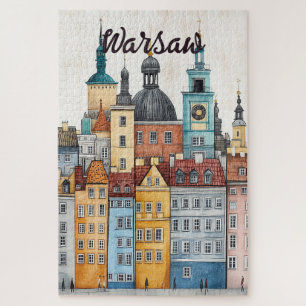 Travel to Warsaw Poland Jigsaw Puzzle