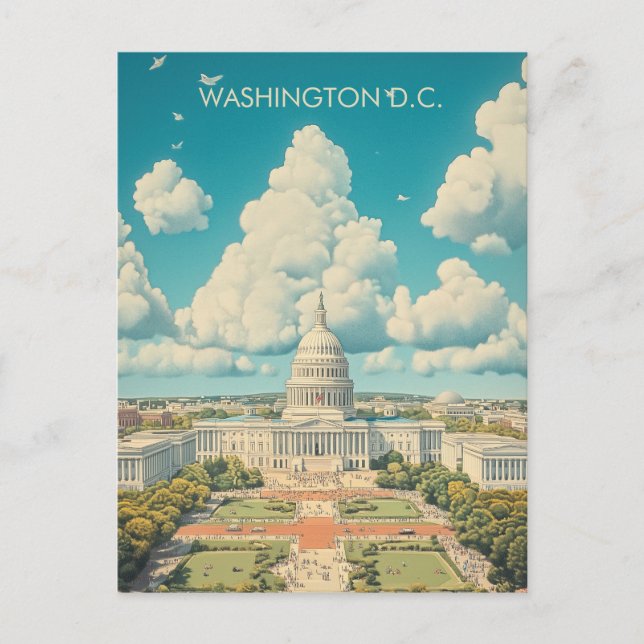 Travel to Washington D.C. Postcard (Front)