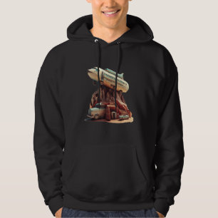 Travel Toiletries Funny Design Airplane And Car Ex Hoodie