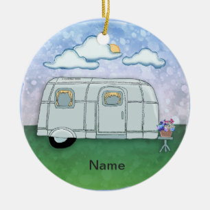Travel Trailer  Ceramic Ornament