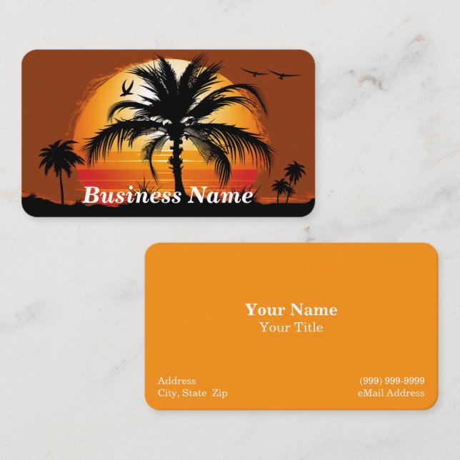 Travel / Vacation Business Card (Front/Back)