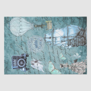 Travel Vintage Decoupage 15" x 20" Tissue Paper