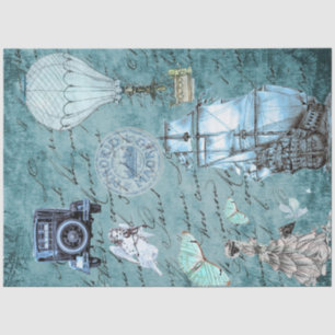 Travel Vintage Decoupage 20" x 30" Tissue Paper