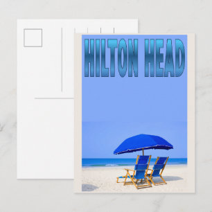 Travel vintage Hilton Head Island lighthouse gifts Postcard