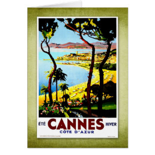 Travel Vintage Poster Cannes France