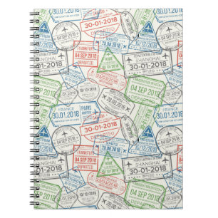 Travel Visa Stamp Notebook