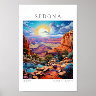 Travel wall art Sedona Arizona desert wall art
