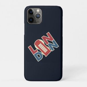 Travel World Cities London Blue Red Phone Box Case-Mate iPhone Case