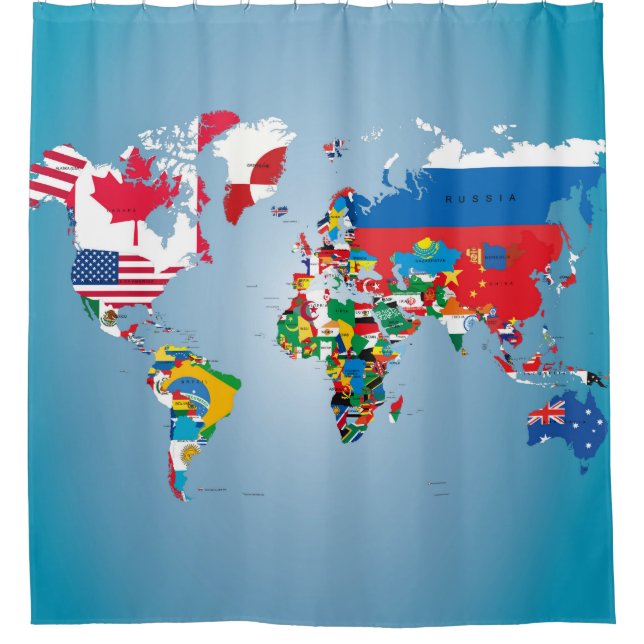 Travel World Globe Flags Map (Front)