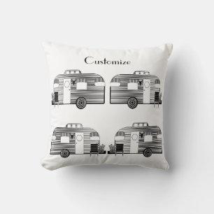 Traveler Camper Caravan Thunder_Cove Throw Pillow