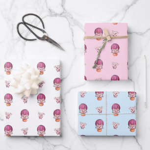 Traveling Bear Collection Wrapping Paper Sheet