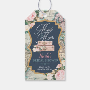 Traveling from MISS to MRS Bridal Shower Gift Tags