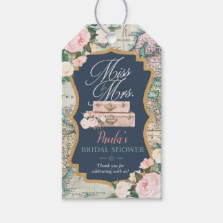 Traveling from MISS to MRS Bridal Shower Gift Tags