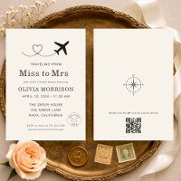 Traveling From Miss to Mrs QR Code Bridal Shower