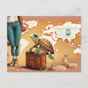 Traveling Turtle Postcard