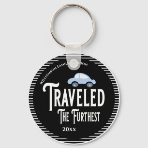Travelled The Furthest Car Reunion Award Prize Keychain