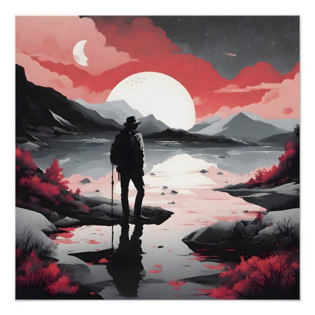 Traveller at Dusk Poster (Front)
