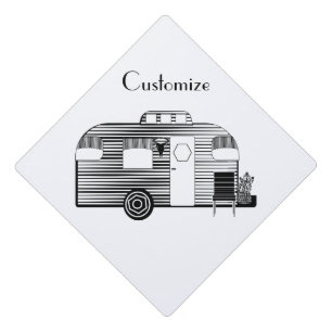 Traveller Camper Caravan Thunder_Cove Graduation Cap Topper