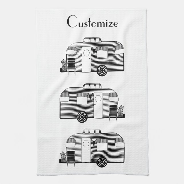 Traveller Camper Caravan Thunder_Cove  Kitchen Towel (Vertical)