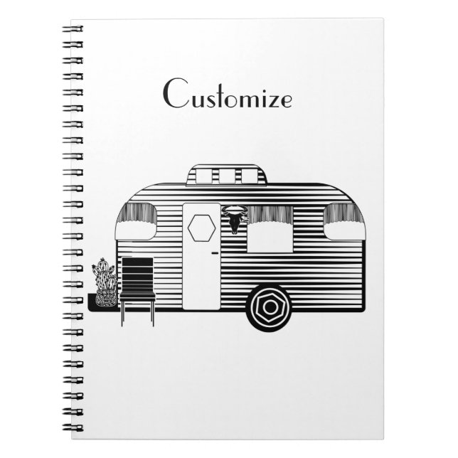 Traveller Camper Caravan Thunder_Cove Notebook (Front)