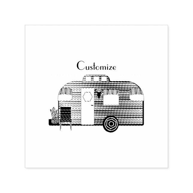 Traveller Camper Caravan Thunder_Cove  Self-inking Stamp (Design)