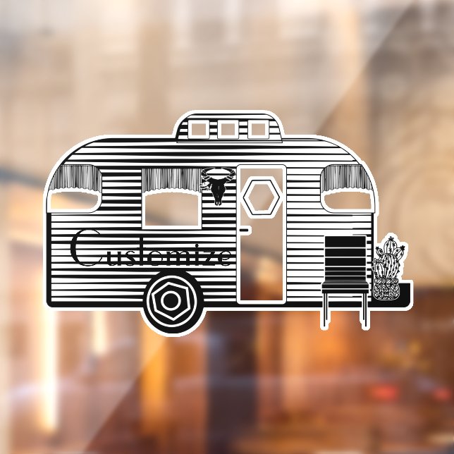 Traveller Camper Caravan Thunder_Cove  Window Cling (Sheet 2)