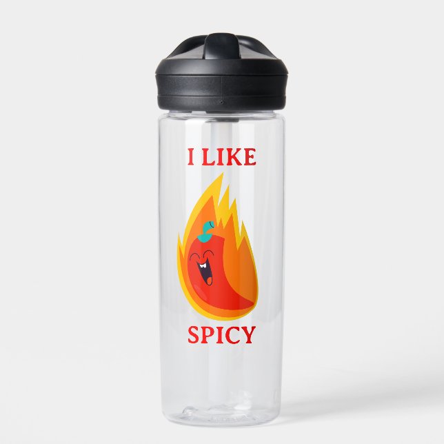 Traveller, foodie, funny,extrovert and cute design water bottle (Front)