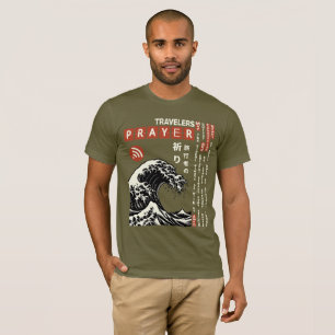 Traveller’s Connection Prayer Japan Calligraphy T-Shirt