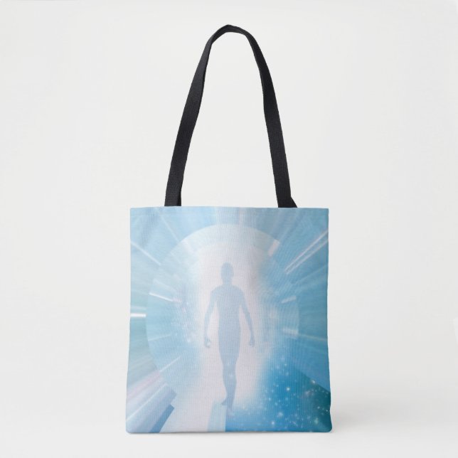 Traveller through space and time tote bag (Front)