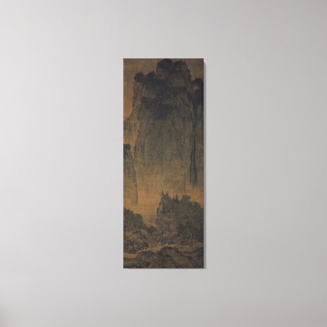 Travellers amid Mountains and Streams  / Canvas Print (Front)